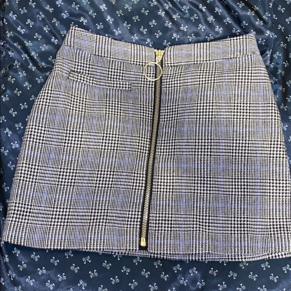 Retro plaid skirt